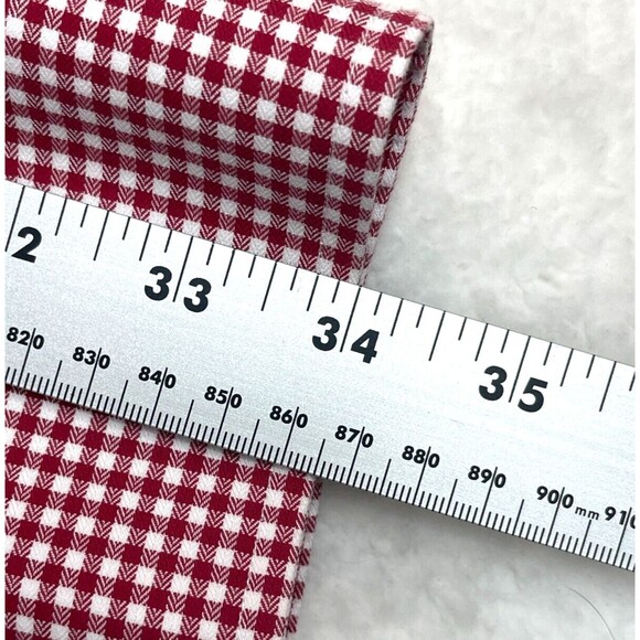 Vtg Brooks Brothers Chevron Check Dress Shirt Mens Large Red/White Long Sleeve - Picture 6 of 10